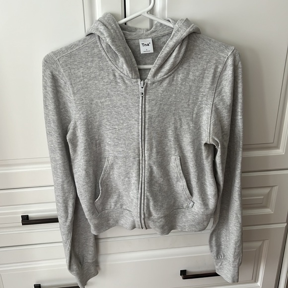 Aritzia TNA Rib Zip Hoodie - Picture 4 of 5